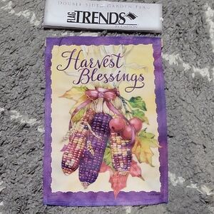 Carson Double Sided Garden Flag - Harvest Blessings, NEW